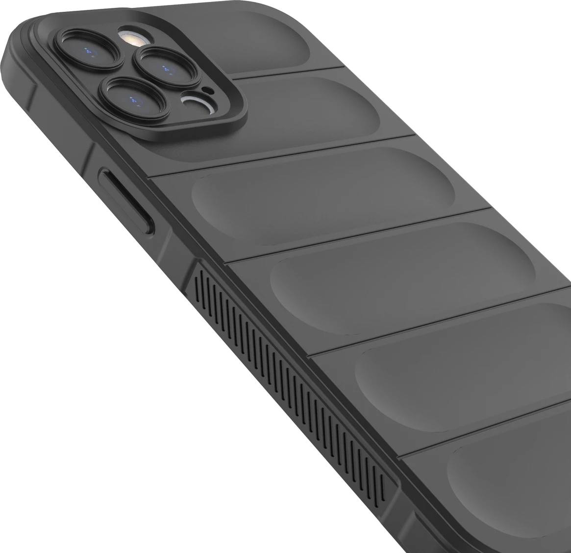 Mbështjellës Hurtel Magic Shield Case për iPhone 12 Pro Max, fleksibil, i blinduar, Kaltër e errët