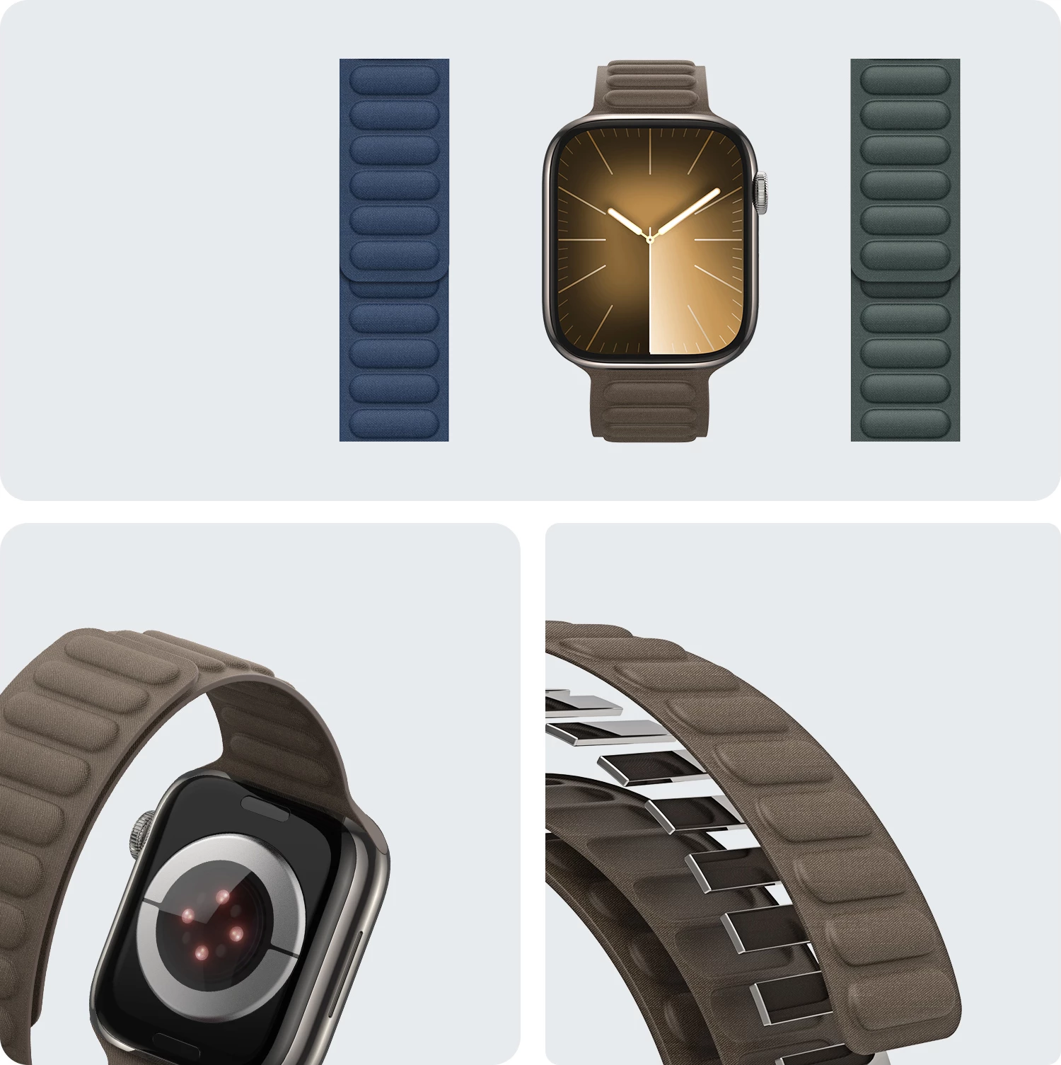 Rrip magnetik për Apple Watch Dux Ducis Strap BL, 38/40/41mm, Gri e errët