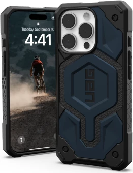 Mbështjellës UAG Monarch Pro me MagSafe për iPhone 16 Pro, Blu
