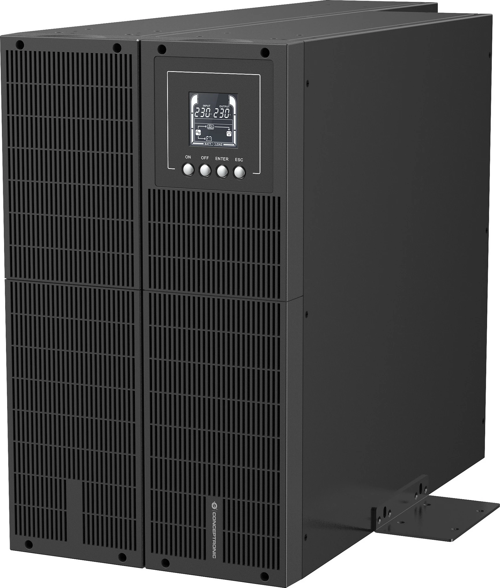 UPS online Conceptronic ZEUS51E6K, 6000VA/6000W, Rack/Tower, valë sinusoidale, e zezë