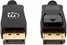 Kabllo DisplayPort Manhattan DP 1.4, 2m, 8K@60Hz, e thurur, e zezë