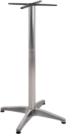 Bazë për bar alumini 65x65x110cm me kryq 48x48cm FH450 kromuar