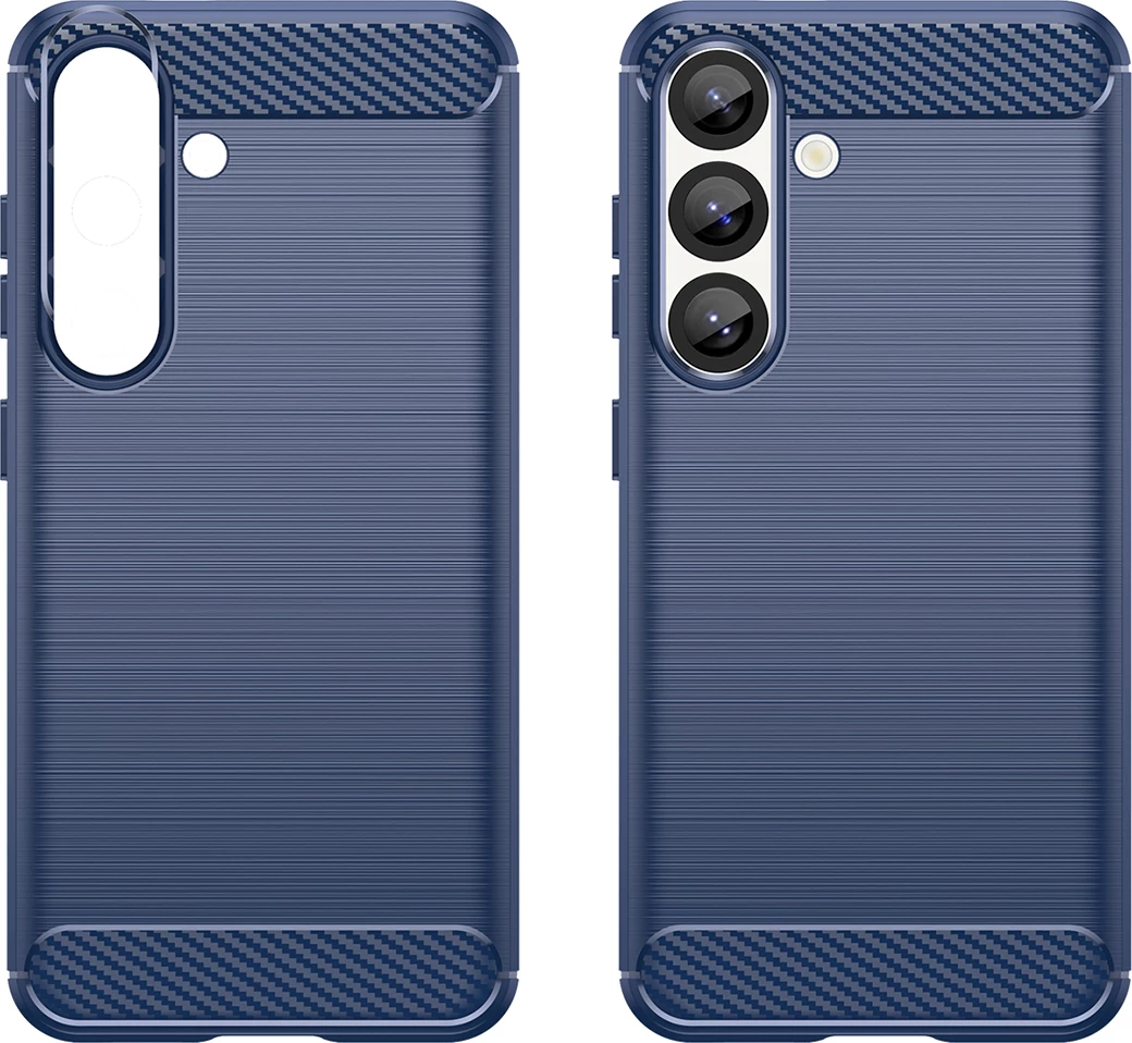 Mbështjellës Hurtel Carbon Case për iPhone 16e, silikon, kaltër