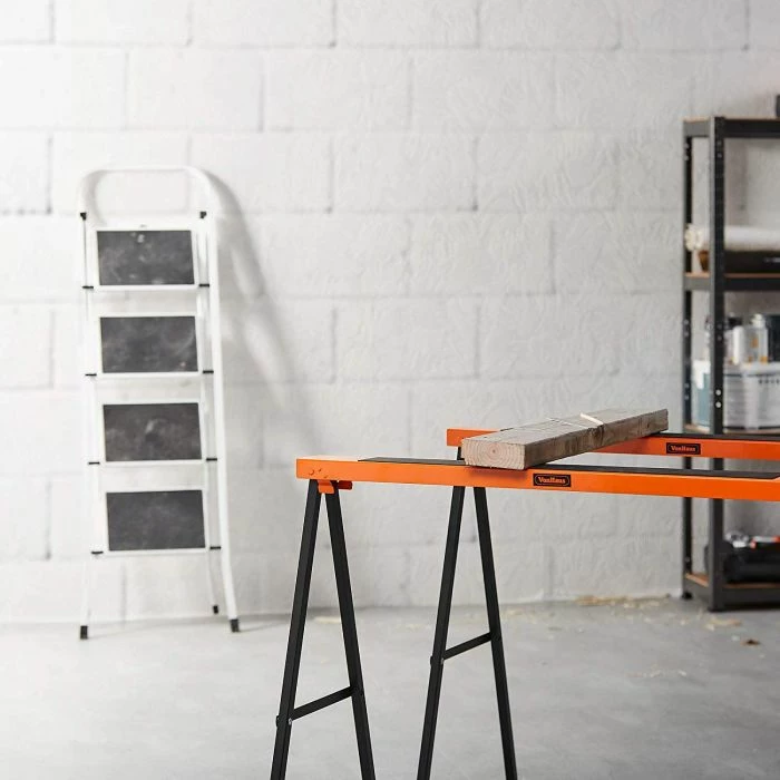 Kavalet pune palosës VONHAUS 3500101, çelik, 99x78x48 cm, set 2 copë, portokalli/zi