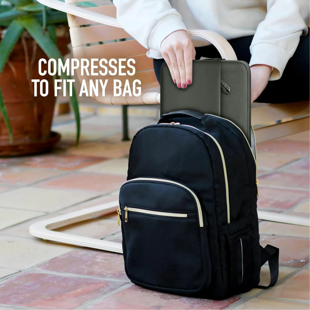 Çantë sleeve për laptop Tech-Protect Sleeve 13-14", me xhep për aksesorë, jeshile, 1 copë