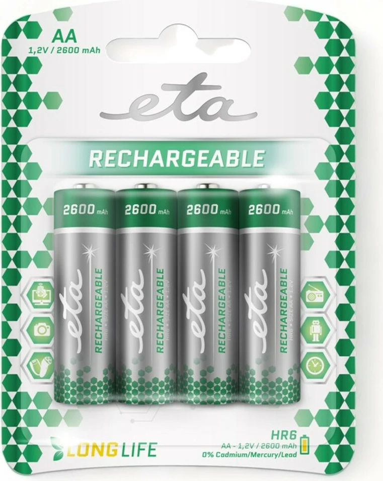 Bateri Eta Rechargeable AA