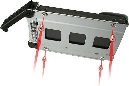 Tray për HDD/SSD Icy Dock MB991TRAY-B, 2.5" SATA/SAS, SECC, zi/argjend