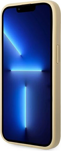 Mbështjellës Guess GUHCP14MHGGSHD për iPhone 14 Plus 6.7", hardcase, Glitter Script, ari