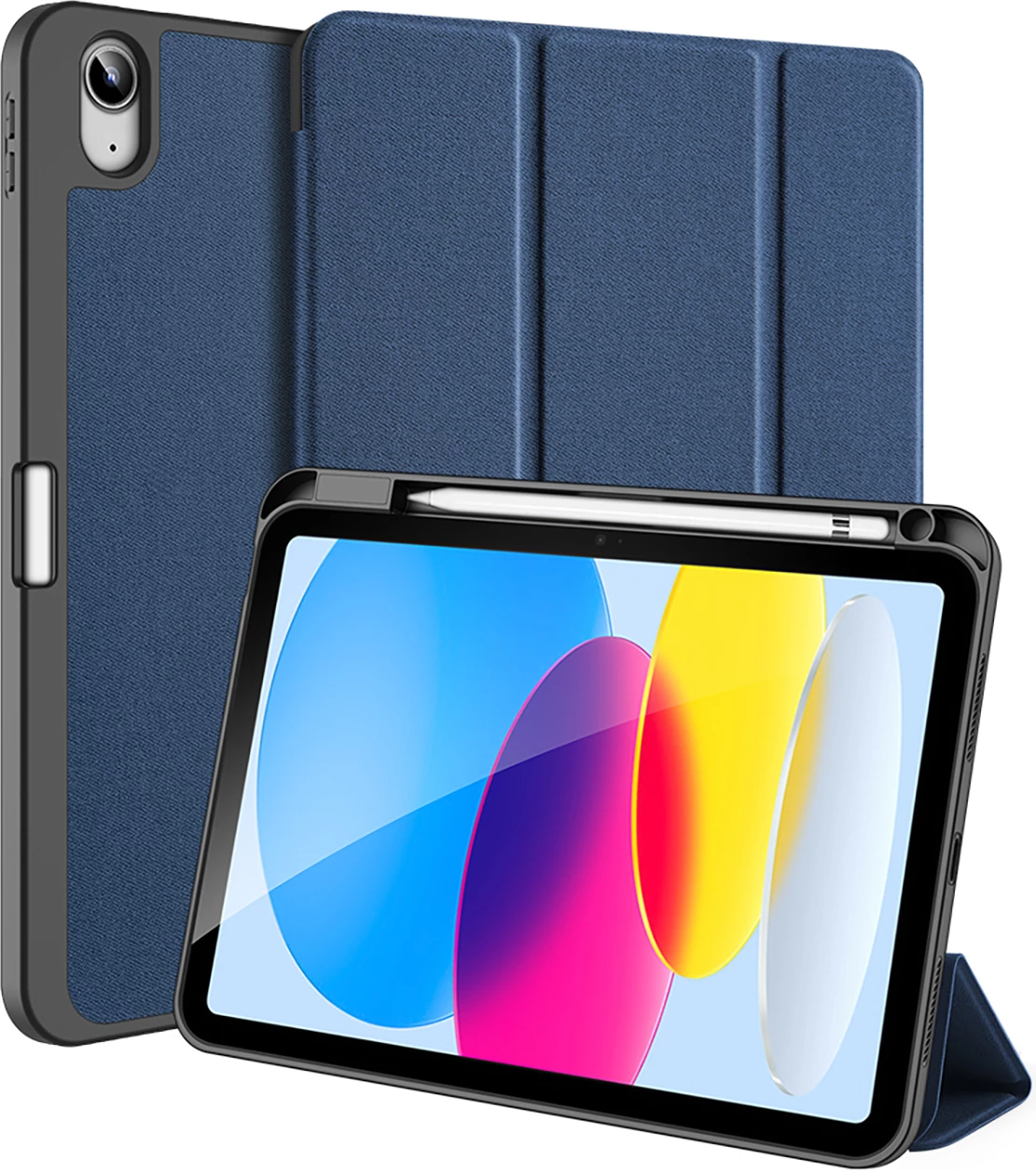 Mbështjellës tablet Dux Ducis Domo për iPad 10.9'' (2022, 10 gen), me stand, auto sleep, Blu