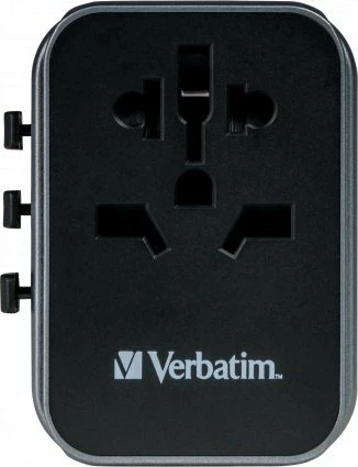 Adapter udhëtimi universal Verbatim UTA-03 Global 49545, i zi