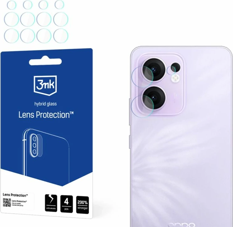 Mbrojtës xhami për kamerë 3mk Protection Hybrid për Oppo Reno 13F 4G