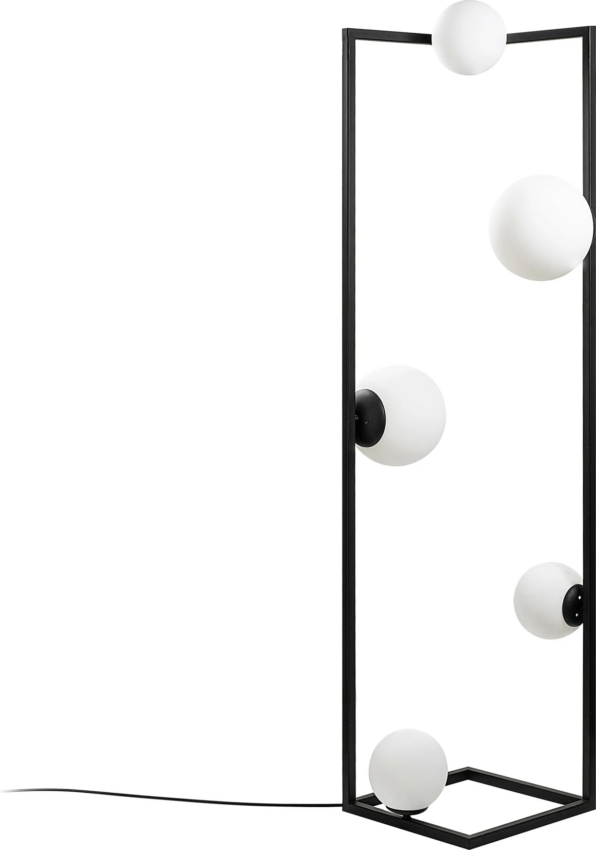 Llambë dyshemeje Opviq, këndore, e zezë, 13775