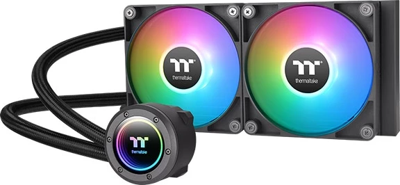 ftohës me ujë AIO për CPU, Thermaltake TH240 ARGB Sync V2 CL-W361-PL12SW-A, radiator 240mm, i zi