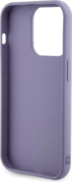 Mbështjellës Guess Sequin Script Metal për iPhone 15 Pro Max, vjollcë