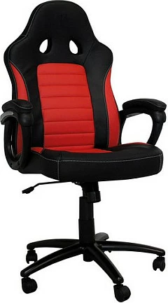 Karrige gaming LC-Power CL-RC-BR, lëkurë artificiale, 150 kg, zi/kuqe