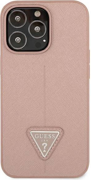 Mbështjellës Guess GUHCP13LPSATLP për iPhone 13/13 Pro 6.1", rozë