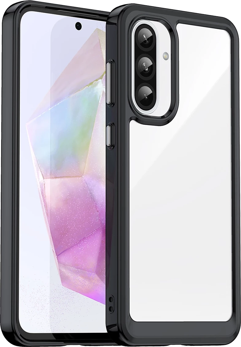 Mbështjellës Hurtel Outer Space Case për Samsung Galaxy A56, TPU/PC, i zi