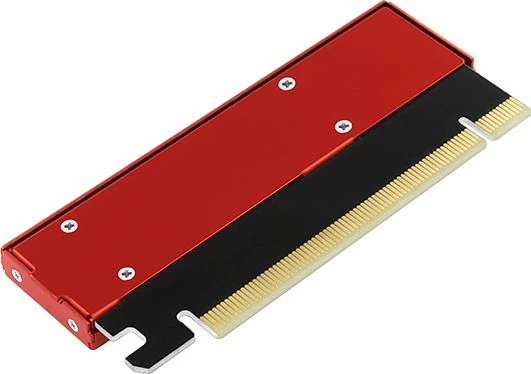 Adapter PCIe x16 në M.2 NVMe Axagon PCEM2-S, PCIe 3.0 x4, 2230-2280, ftohës pasiv, kuqe