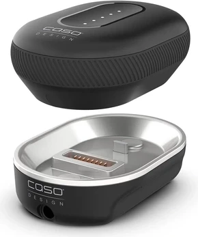 Stacion karikimi i rimbushshëm CASO Click & Charge 50 W (MPN 3623) me bateri 2000 mAh, e zezë matte (1 bateri)