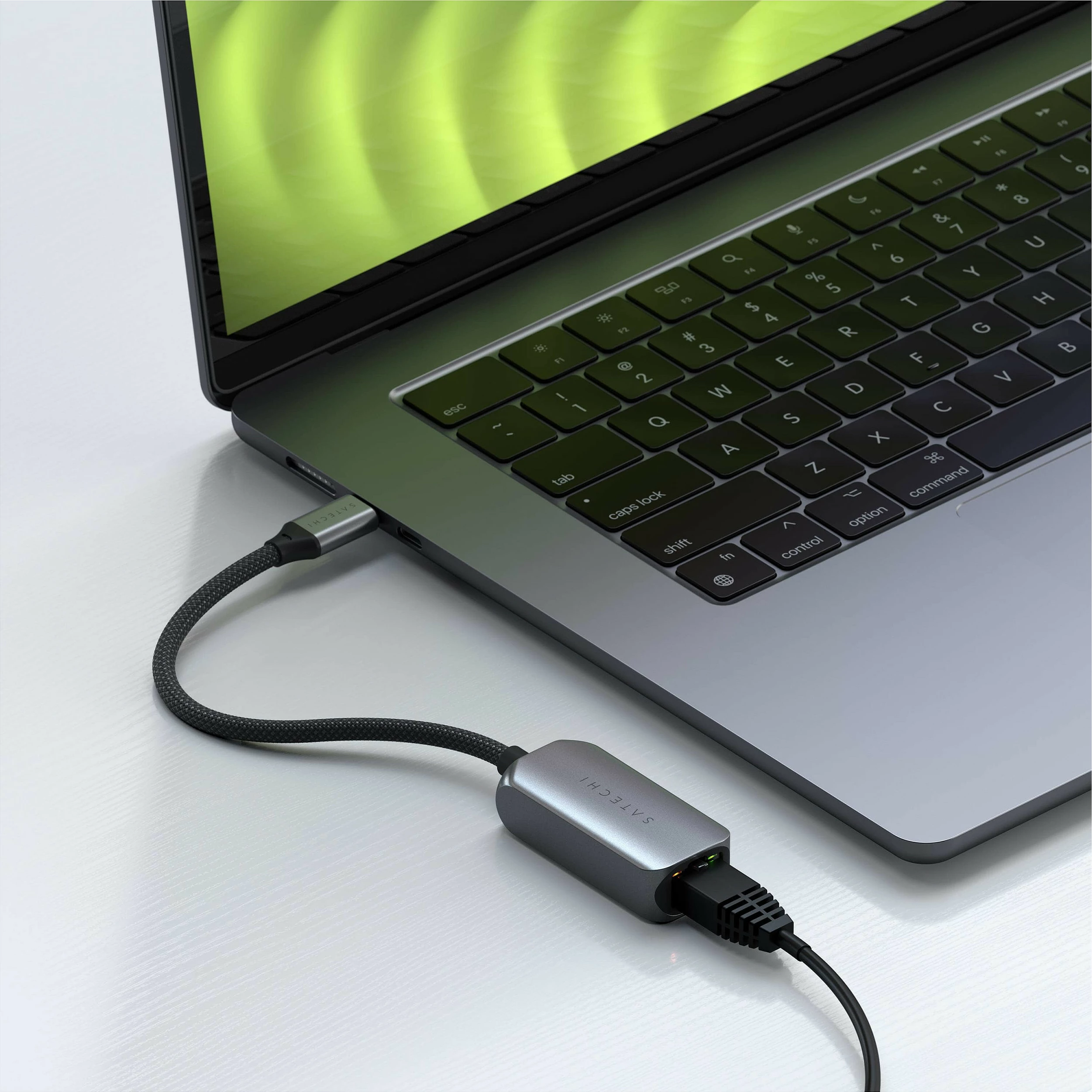 Adapter Ethernet Satechi USB-C 2.5 Gigabit, gri