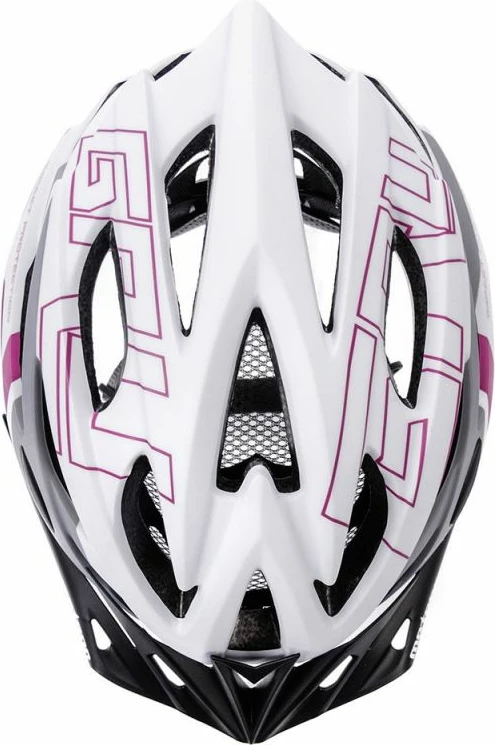Helmetë për femra Meteor, ngjyrë e bardhë dhe vjollcë