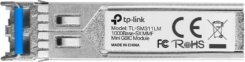 Modul MiniGBIC TP-Link, Fiber optik, 1250 Mbit/s, mini-GBIC/SFP, Metallic