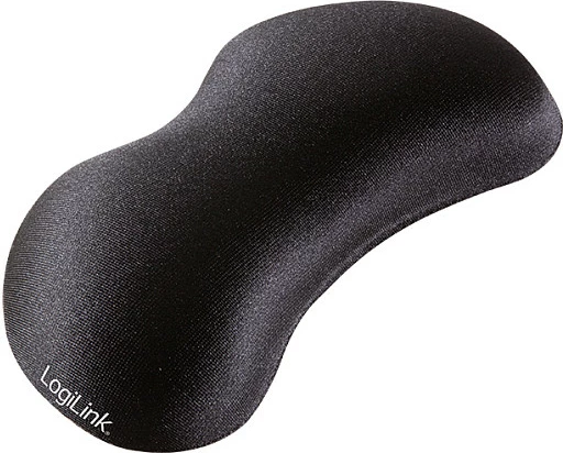 Mbështetëse xheli për kyç të dorës LogiLink, 145x55x20 mm, e zezë