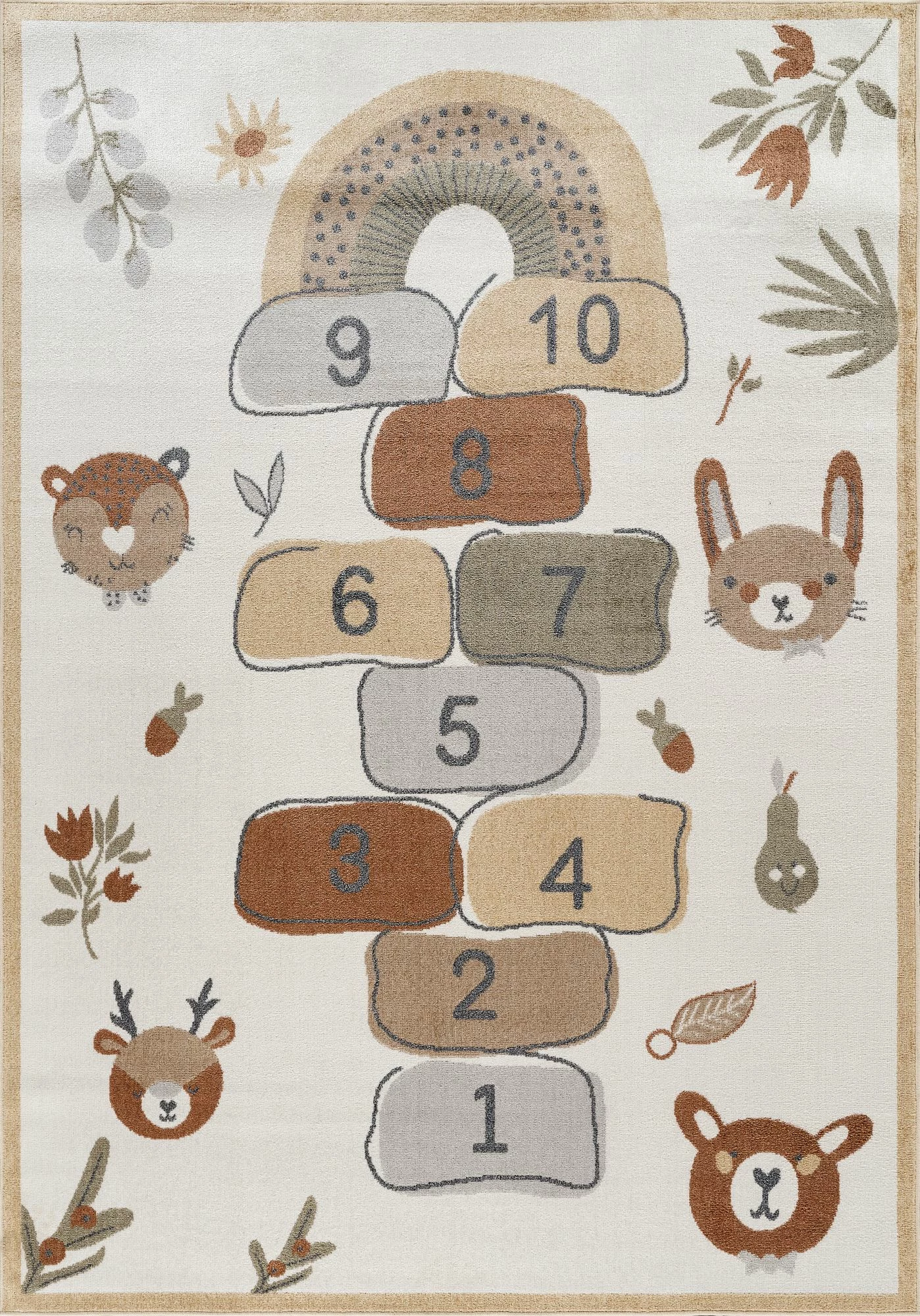 Qilim Conceptum Hypnose, Bohem Kids Seksek, krem-gri, 80x300cm