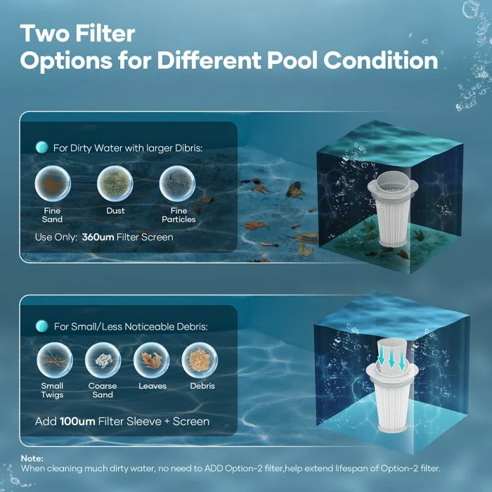 Pastrues pishine me bateri AIPER Pilot X1, 80 L/min, 45 min punë, filtër 100/360 mikron, shufër teleskopike 1.8 m, set 5 pjesë, gri