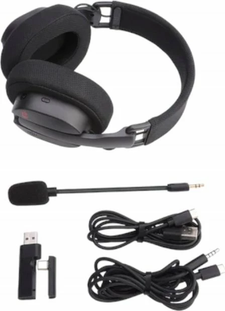Kufje gaming Redragon Luce H888, wireless Bluetooth + 2.4GHz, mikrofon i shkëputshëm, 40mm, USB/USB-C/3.5mm, zezë