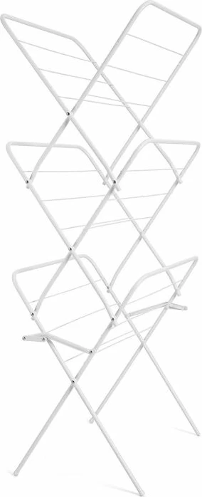 Tharëse rrobash vertikale Rayen 0036.01, palosëse, 14 m sipërfaqe tharjeje, 61 x 138 x 44.5 cm, çelik inox, e bardhë