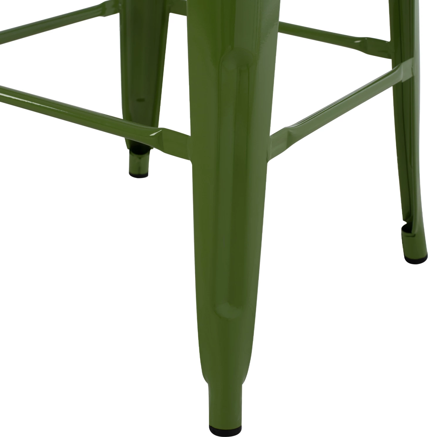 Karrige për bar MELITA-PRO FH8642.53 metalike, ngjyrë ulliri e çelët, 43x43x78Hcm