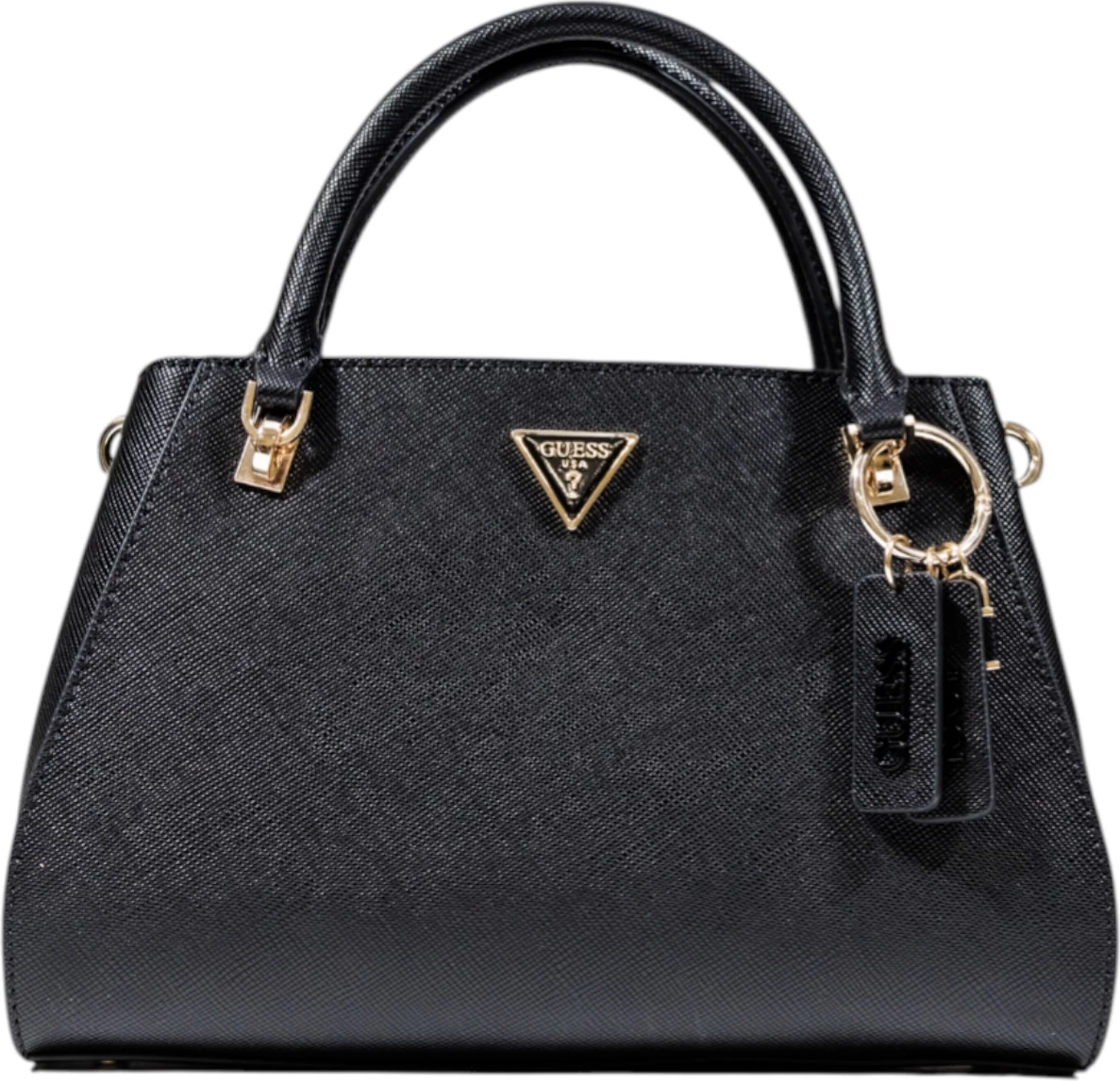 Çantë dore Guess Noelle II Luxury Satchel HWZG96 72070, e zezë