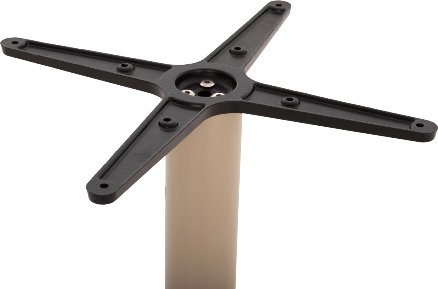 Baza për tavolinë bari, metalike, ngjyrë kapuçino mat, me rregullues lartësie, 46x46x108cm