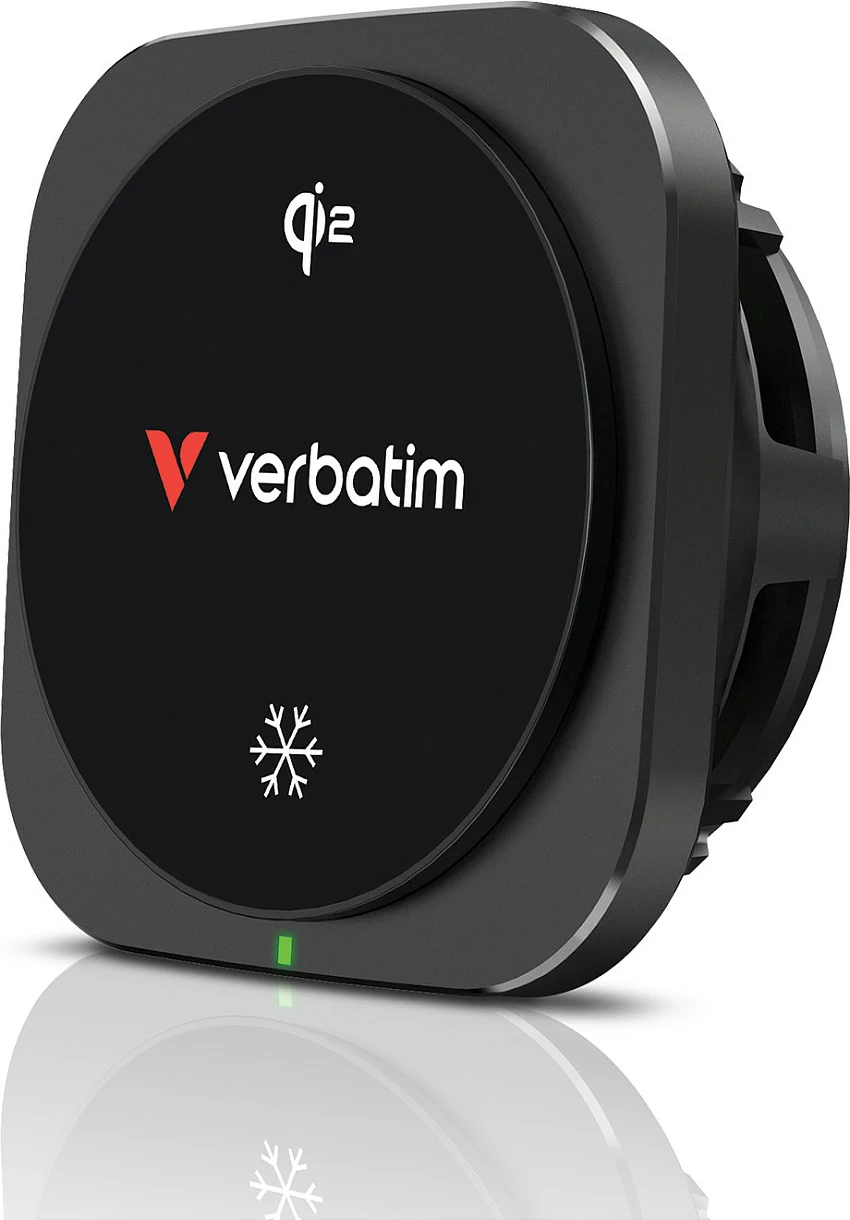 Karikues wireless magnetik për veturë Verbatim Charge 'n' Drive Qi2, 15W, USB-C, 1m, i zi