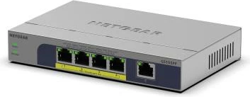 Switch Netgear GS105PP-300EUS 5 porta 100Mbps, Gri
