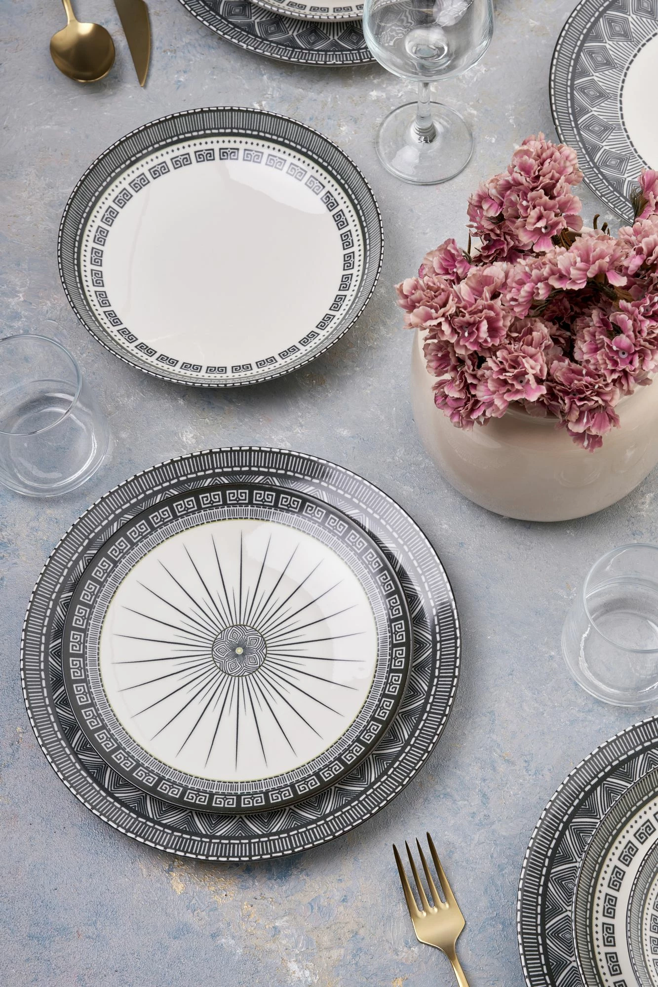 Set enësh për drekë (24 copë), Hermia Concept, GBSATN24KY4E43532