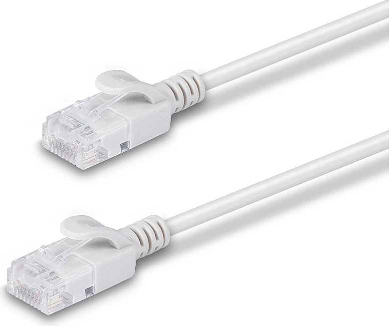 Kabllo rrjeti LINDY Cat6A Ultra Slim 1m, RJ-45, LSZH, gri
