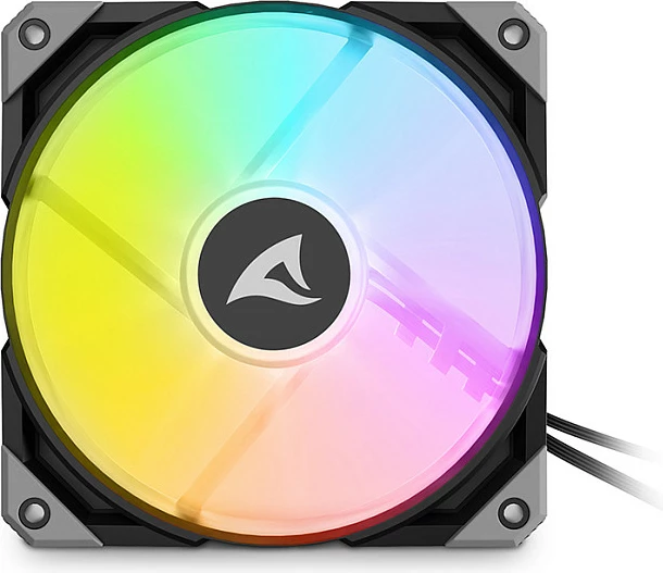 Ventilator kase Sharkoon Rebel F50 PWM 120mm, LED, i zi/gri