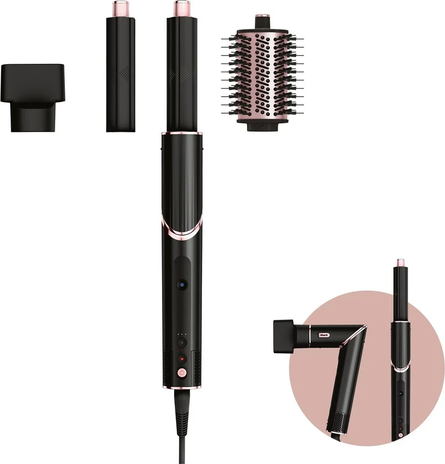 Stiluese për flokë Shark FlexStyle HD424EU, Warm Black, Rose gold