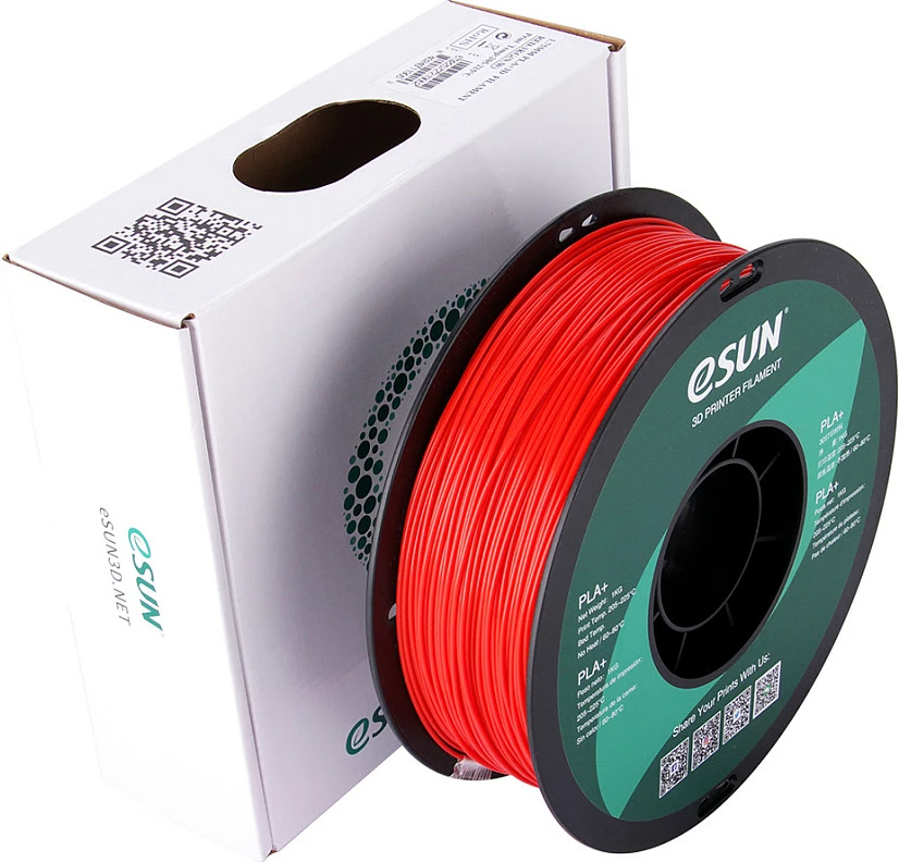 Filament 3D eSun PLA+, 1.75mm, 1kg, i kuq