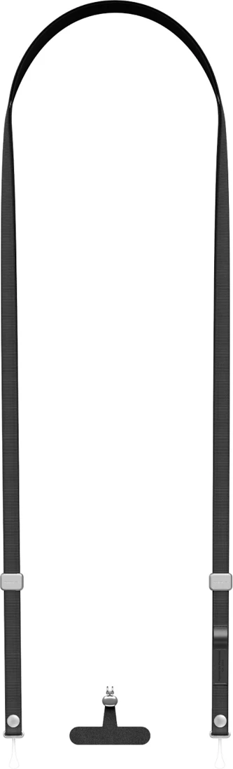 Rrip magnetik për celular AmazingThing Titan MagStrap, rregullim 123-213 cm, adapter rrotullues universal, fije PET, e zezë