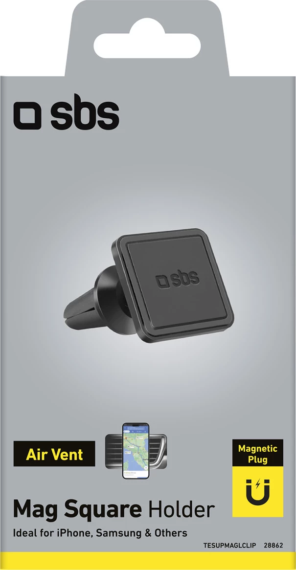 Mbajtës magnetik për celular SBS TESUPMAGLCLIP, i zi