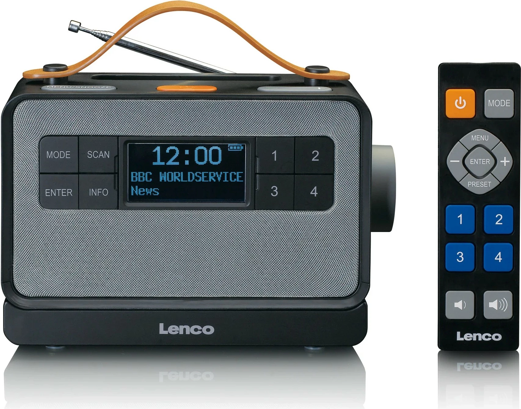 Radio portabile Lenco PDR-065, Bluetooth, DAB+, FM, e zezë