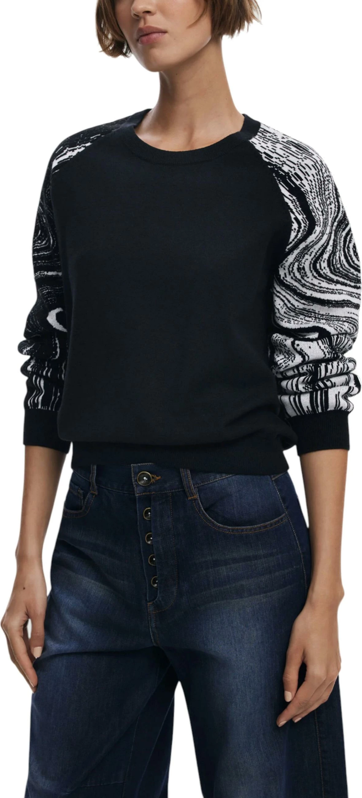 Xhemper për femra Desigual JERS_KODIAK 25WWJF28, i zi