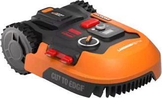 Kositëse robotike bari WORX WR165E, për 500 m², prerje 18 cm, bateri Li-Ion 2Ah, e zezë/portokalli