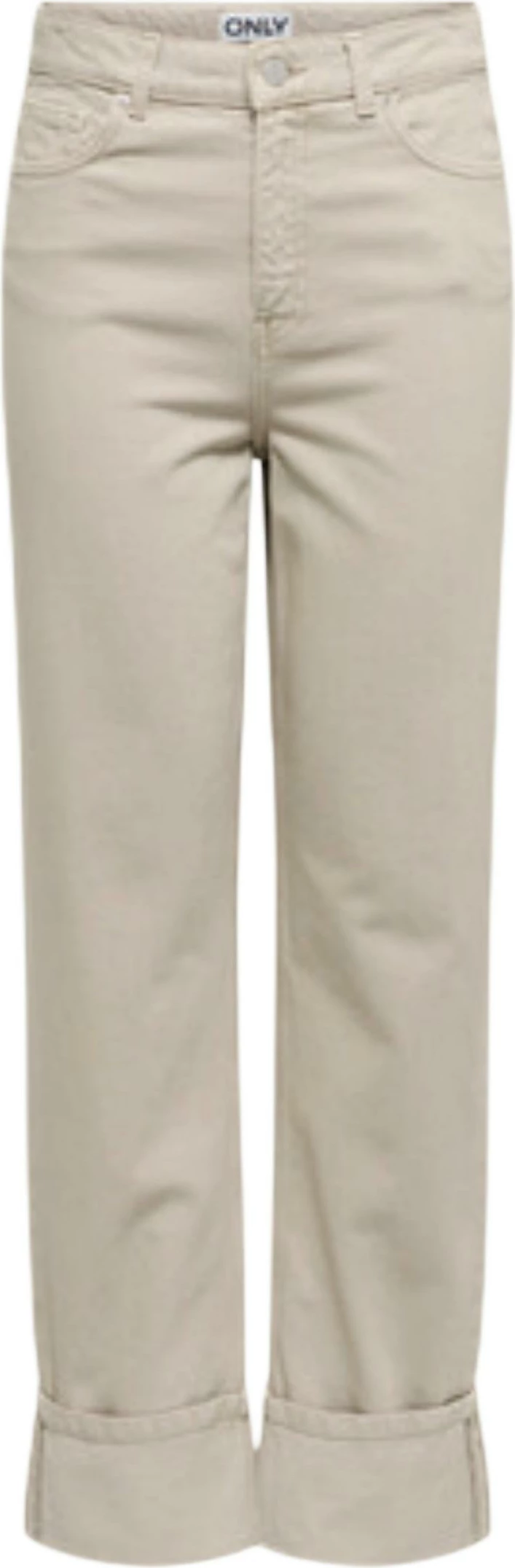 Xhinse për femra Only Onleverly Hw Slim St Fold-Up CC Pnt 15364368, bezhë e çelët