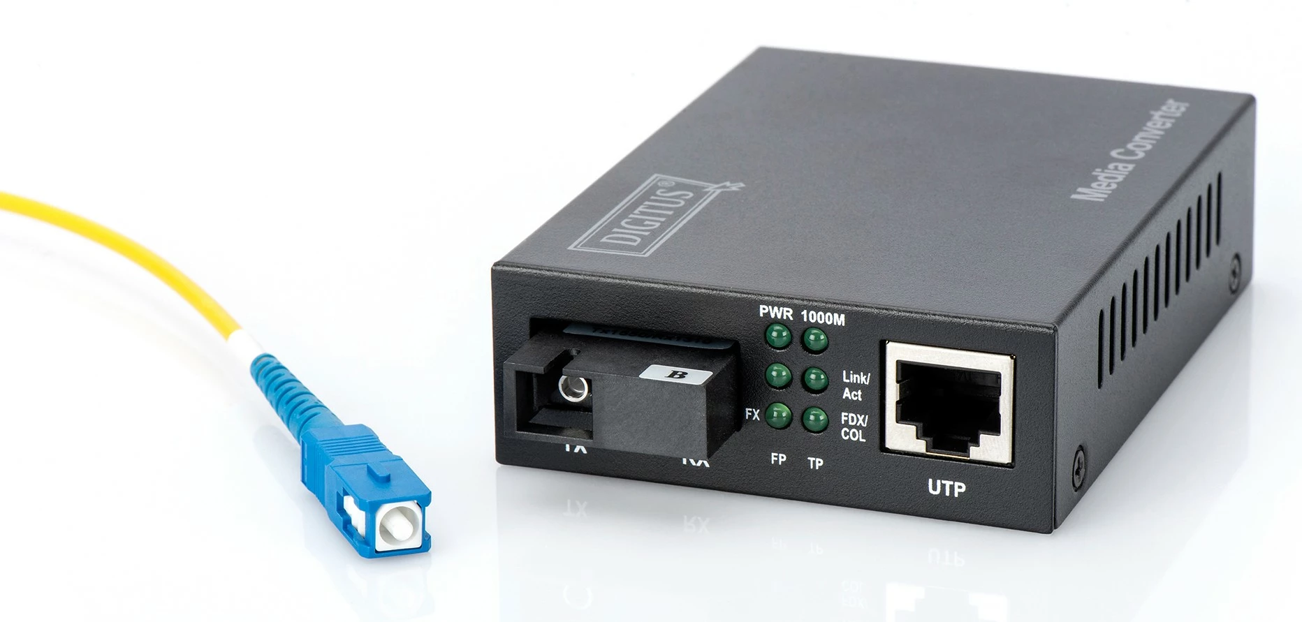 Media konvertues Digitus, Gigabit, RJ45/SC, i zi