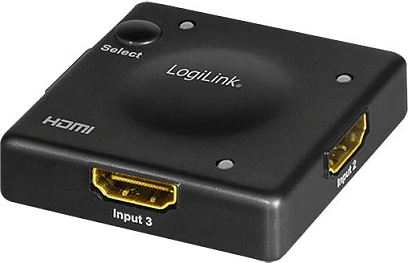 Switch HDMI LogiLink 3x1 Mini, 1080p/60Hz, HDCP/CEC, i zi