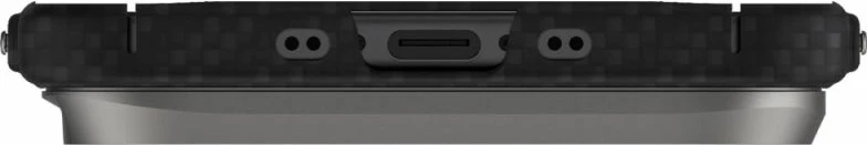 Mbështjellës telefoni UNIQ Keva EDGE Magclick Charging për iPhone Air, i zi